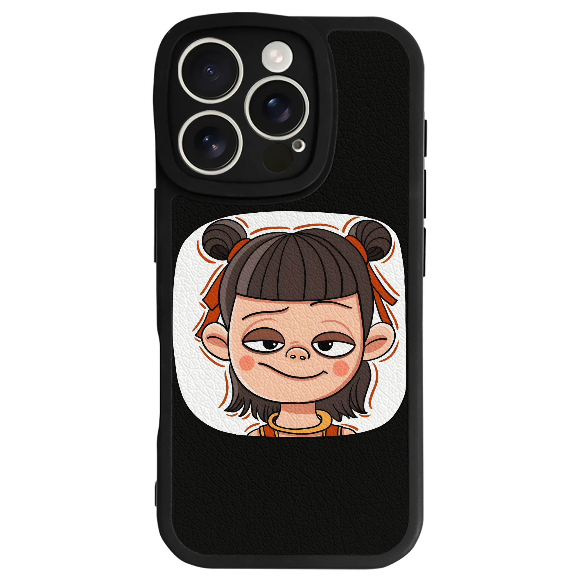 （画像用） Ne Zha 2 ナタ 魔童の大暴れ 【iPhone 16シリーズ対応】シリコンスマホケース（レザー調） 材質：シリコン